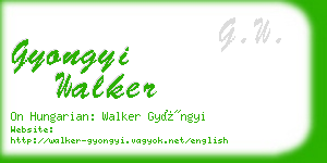 gyongyi walker business card